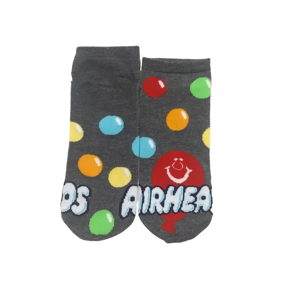 Airheads Candy Food Novelty 6-pair Mens Adult Size 6-12 Low Cut Socks NWOT